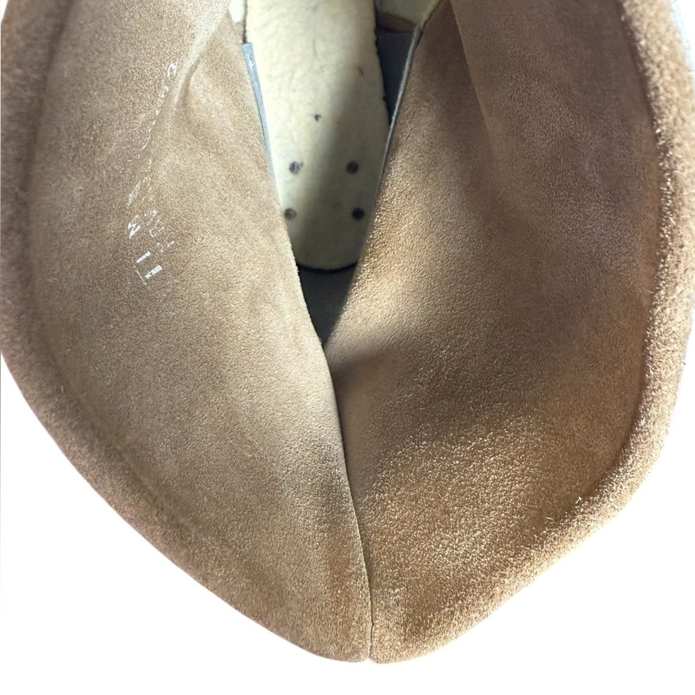 Navajo Suede Half Boots Light Tan Heel Sz 11 - Picture 7 of 8